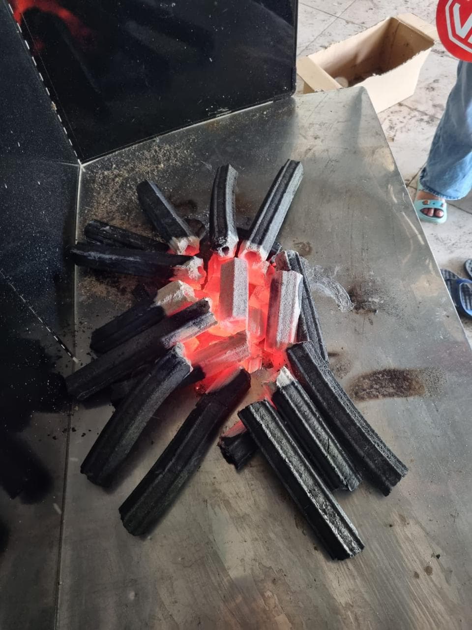 Sawdust charcoal